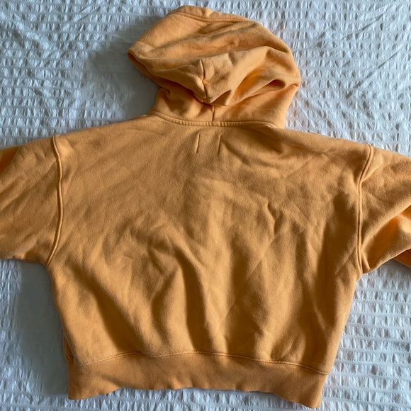 TNA COZY FLEECE BOYFRIEND BOXY ZIP-UP HOODIE - APRICOT CHIFFON - Picture 2 of 4
